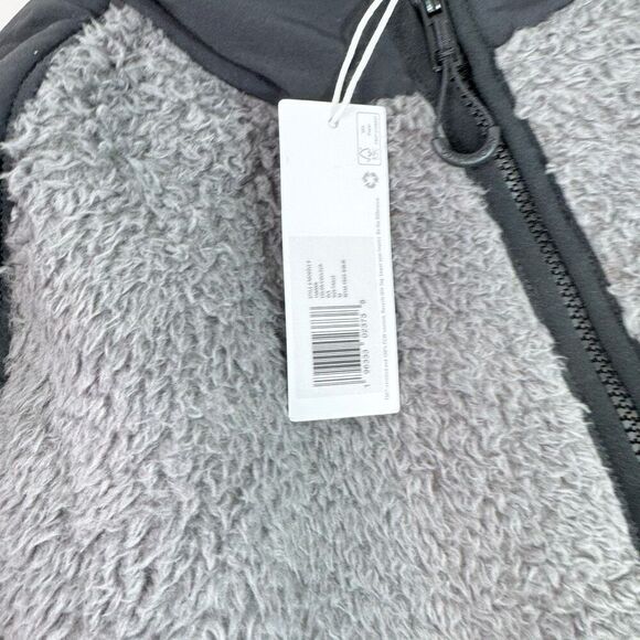 Outerknown Jacket Mens 1/4 Zip Sherpa Skyline Fleece Pullover Gray Medium new - Picture 4 of 10